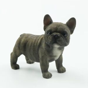 โมเดลที่ตั้งสำหรับสุนัขบูลด็อกฝรั่งเศสน่ารัก สีเทา