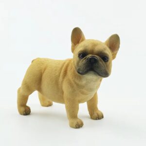 โมเดลที่ตั้งสำหรับสุนัขบูลด็อกฝรั่งเศสน่ารัก สีน้ำตาล