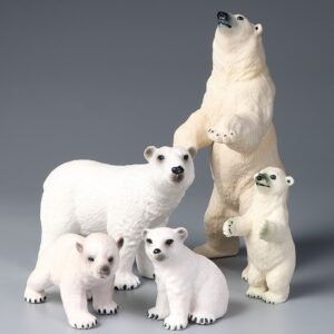 โมเดลฟิกเกอร์ รูปหมีขั้วโลก ของเล่นสําหรับเด็ก เก็บสะสม ของขวัญ
